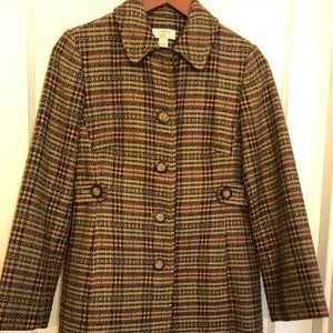 Beautiful tweed coat Ann Taylor Loft women’s sz 2P